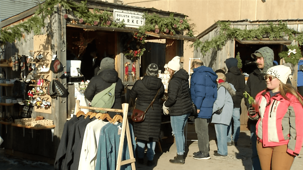 A busy start to Duluth Winter Village's second year on Harbor Drive