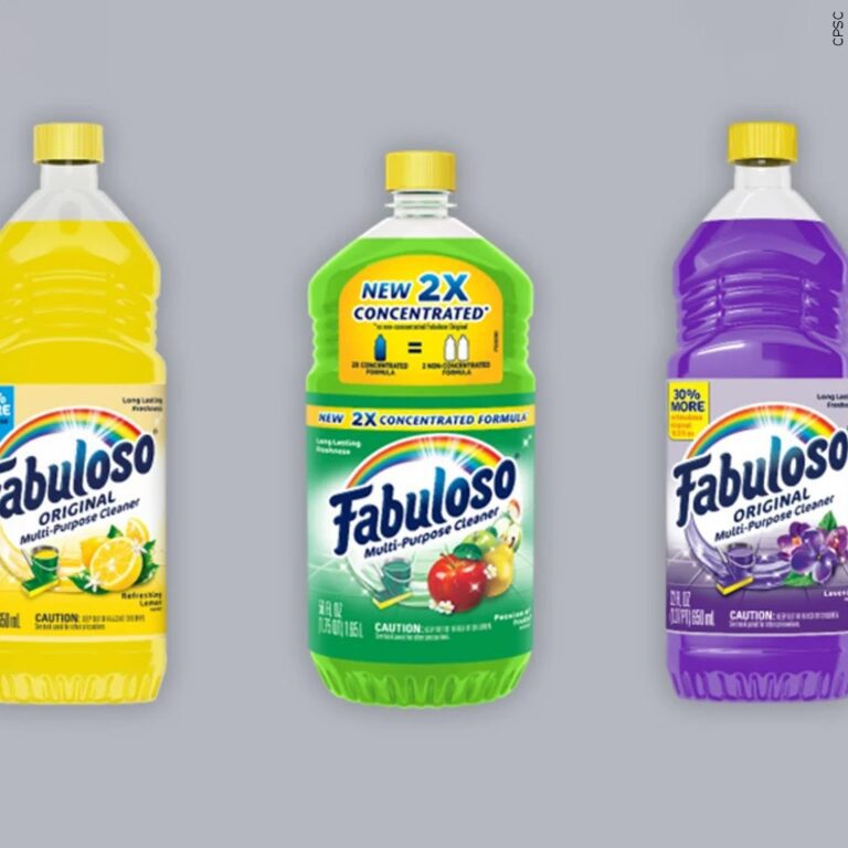 Fabuloso MultiPurpose Cleaners Recalled