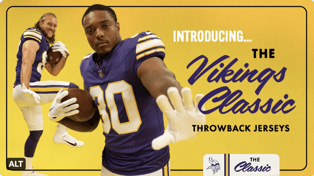 Minnesota Vikings will rock a throwback jersey to open the 2023-2024 season - WDIO.com – With