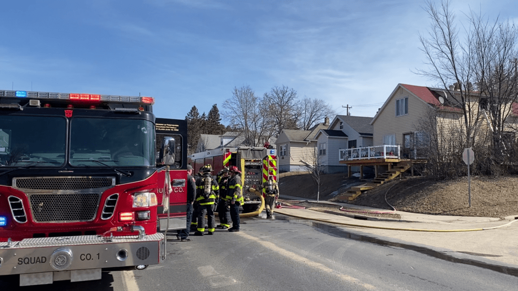 One person taken to the hospital after house fire in Eveleth