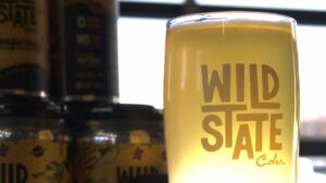 A Wild State Cider glass