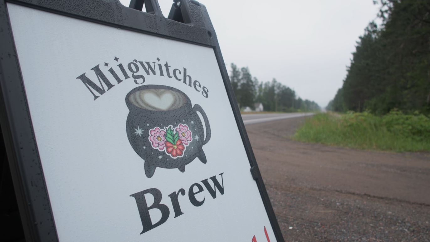 The sign for MiigWitches Brew