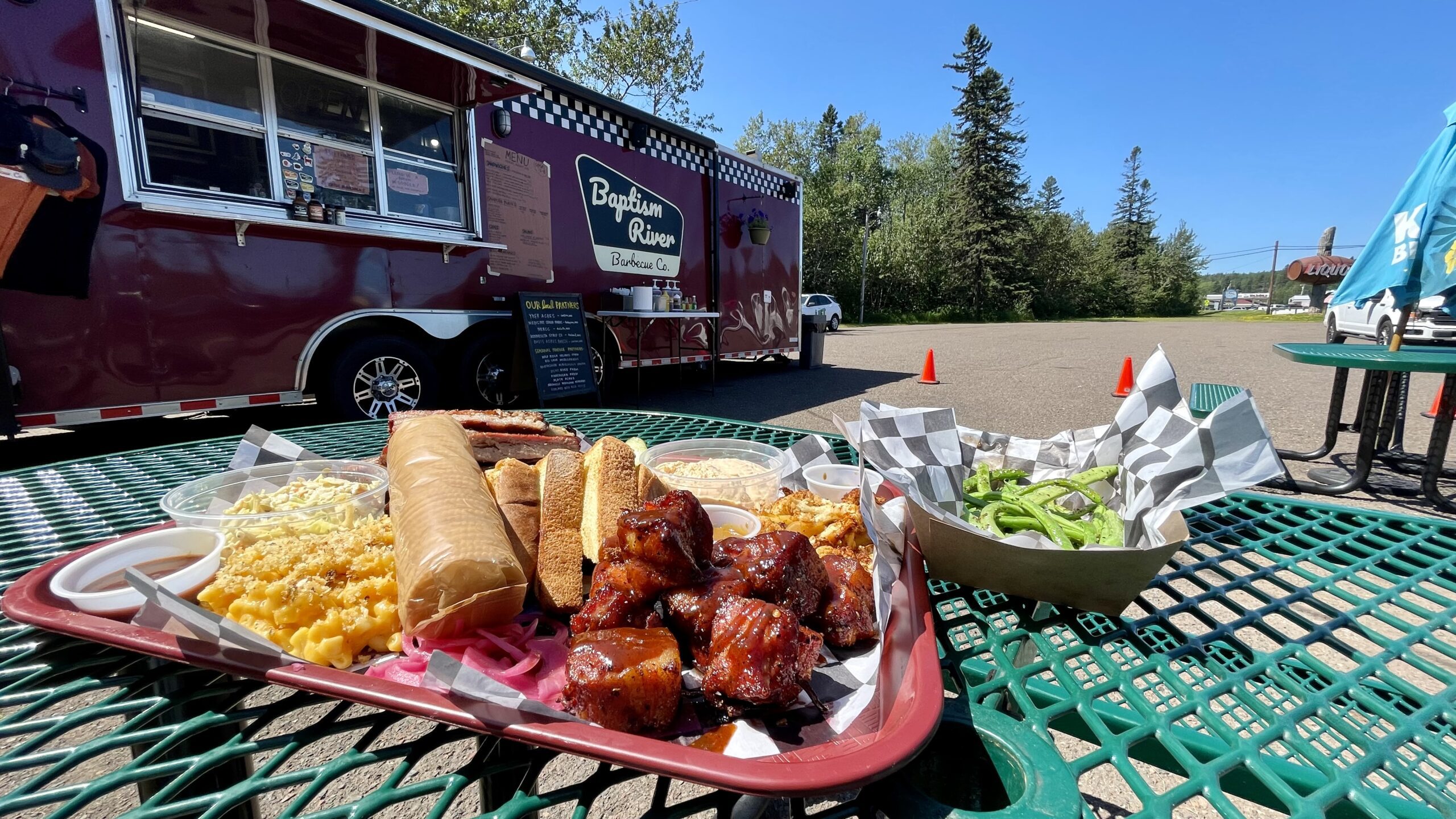 A platter of barbecue