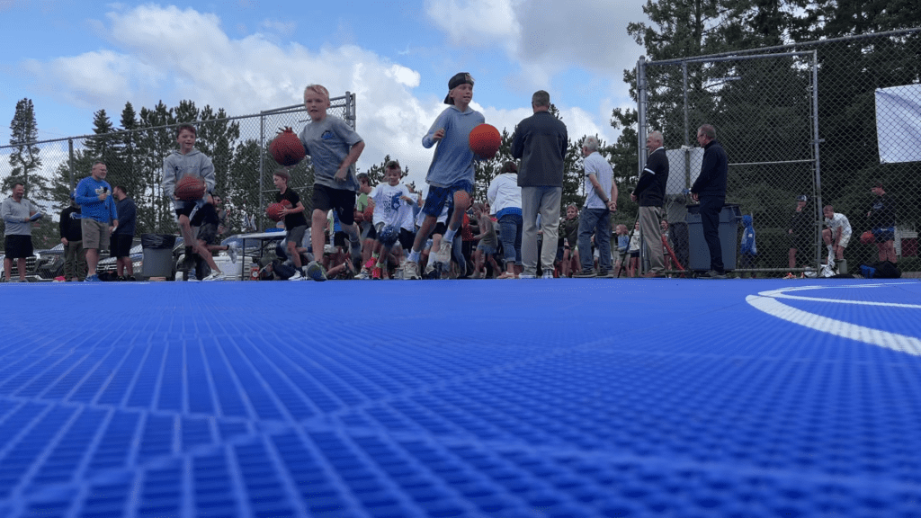 Exciting new sports court in Esko, joins new fitness center and flexible learning center