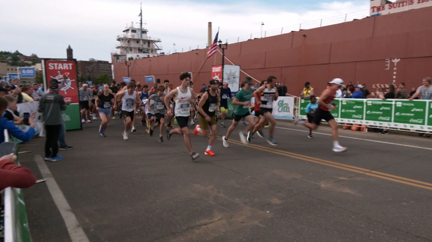 The start of the William A. Irvin 5k in 2024