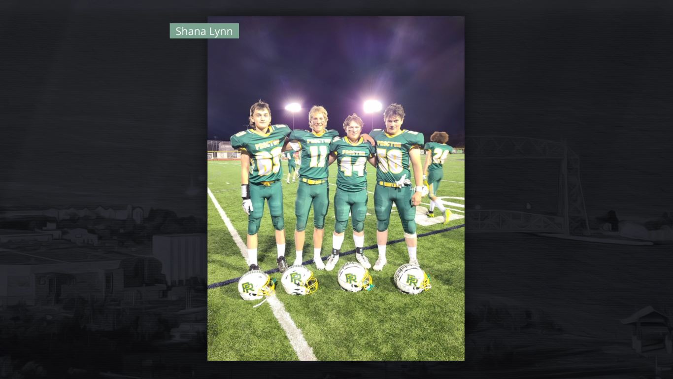 Four Proctor football players