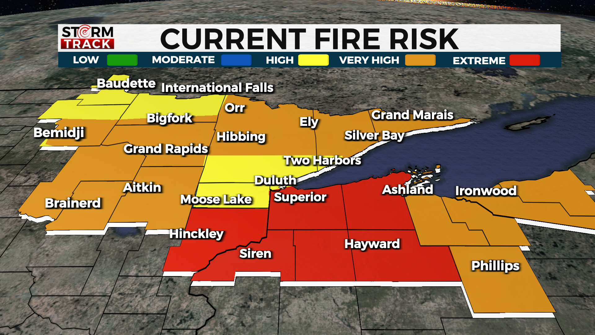 Fire Risk High Around the Northland