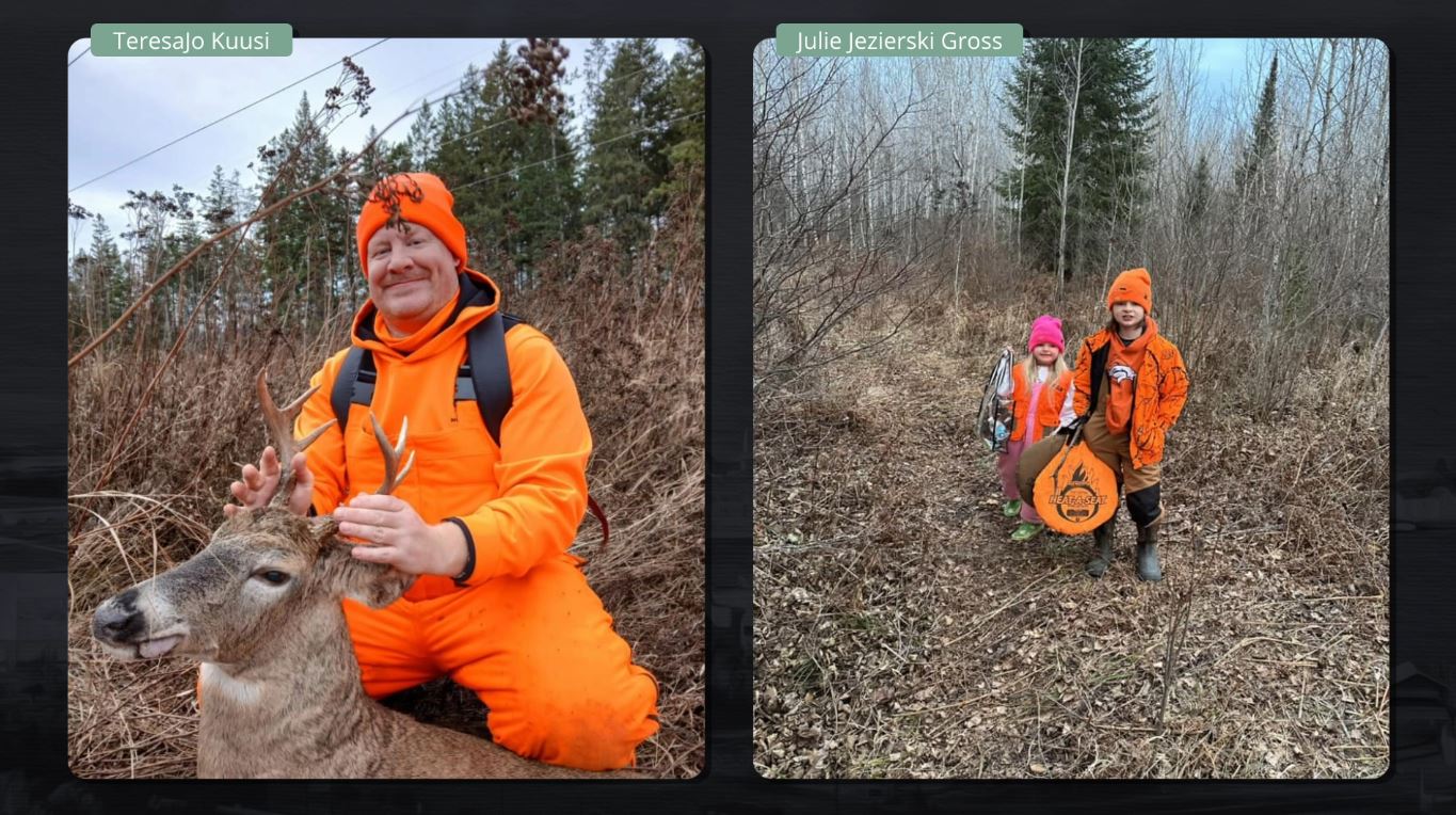 Two hunting opener photos