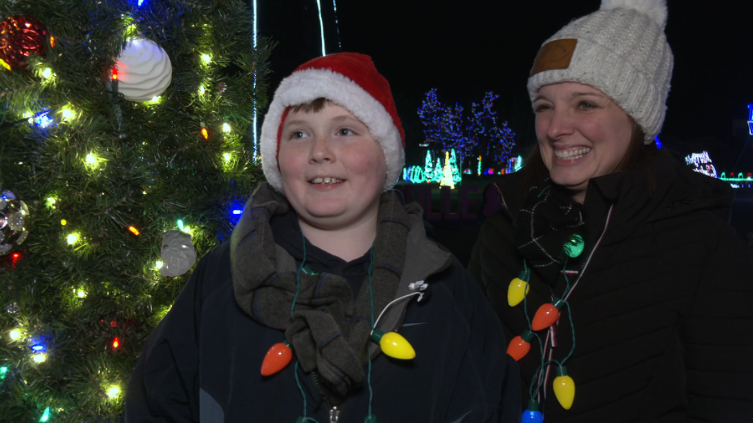 Ethan and Crystal Meyer at Bentleyville