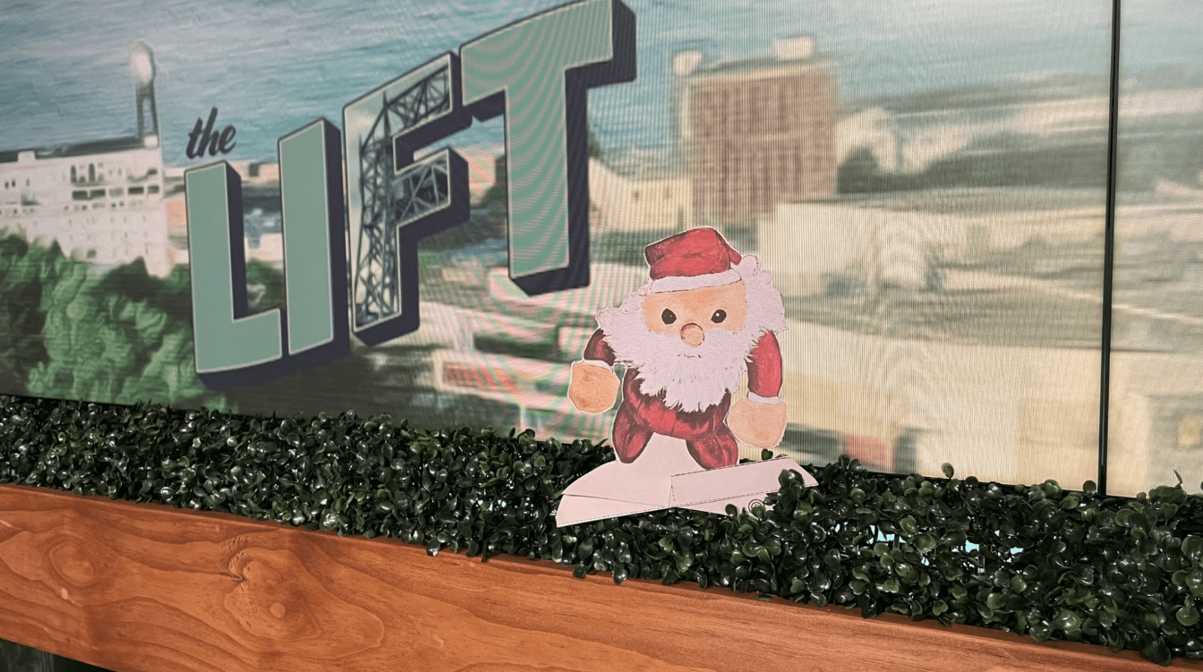 The "Little Baby Santa" cutout