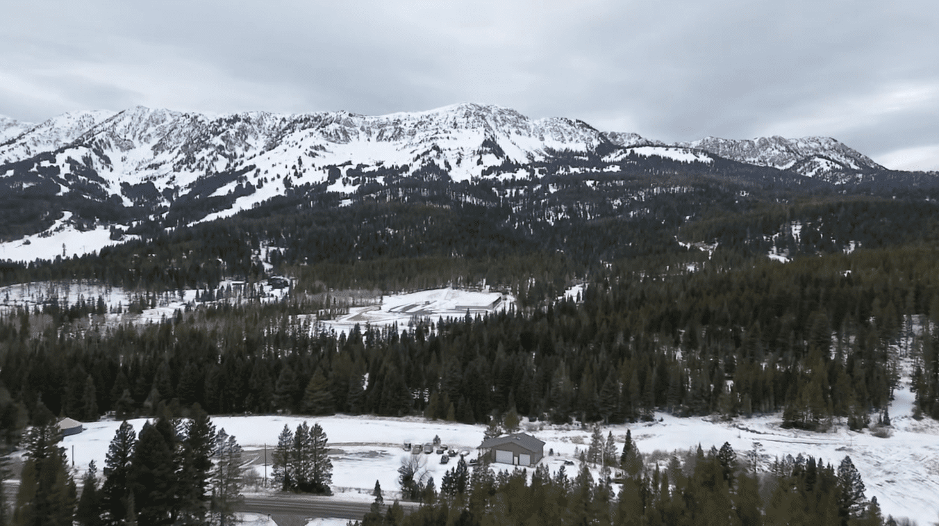 The Bridger Mountains outside of Bozeman, Mont.