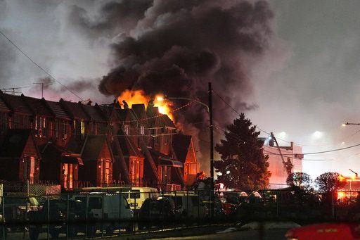 Philadelphia plane crash causes fiery scene with multiple homes ablaze